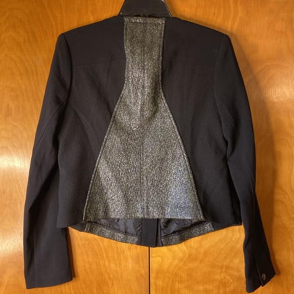 CAbi #3036 Media Tweed Green & Black Snap Button Jacket M - Picture 12 of 15